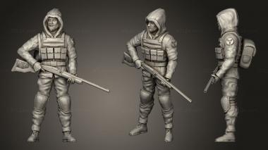 Military figurines stalker 3d model
